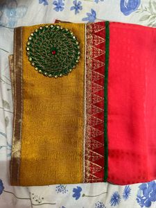 Beautiful Festive Saree With Trending Border