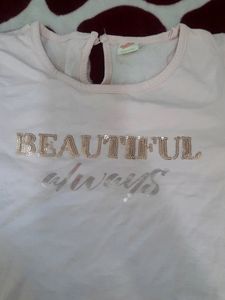 puff organza sleeves top for girls like new