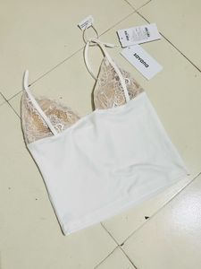 Size XS Savana White Lace Cami Top