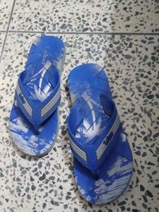Blue Lehar Slippers