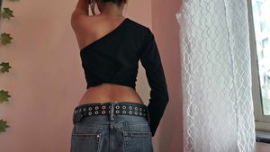 Chic One-Shoulder Black Top