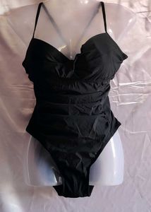 Black Padded Bodysuit Partywear Top