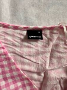 Pink Gingham Crop Top