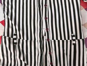 Striped Shirt Dress
