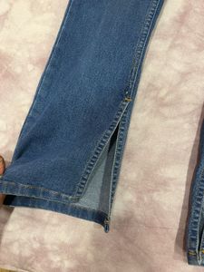 Street9 Blue Denim Jeans with Slit Hem – Size 26