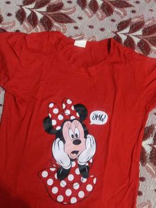 Minne Printed Top For Kids