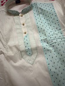 white kurta for men