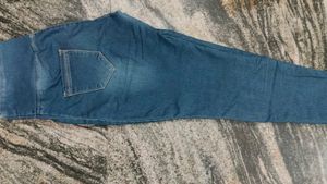 High Waist Light Green Shade Jeans