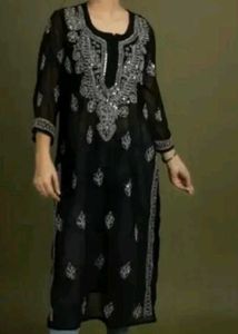 Black chikankari Kurti 🥰