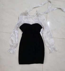 Black Korean Mini Dress