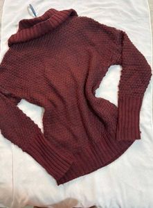 🎁Buy1 Get1 Free Cozy Burgundy Knit Sweater B