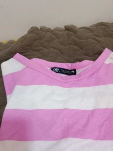 Pink Striped Tee