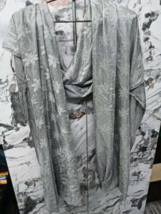 Elegant Grey🇲🇾 Embroidered Dupatta