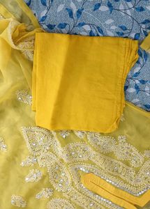 Combo Of Two Saree Witha Free Chikankari Kurti