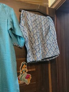 Elegant Blue winter Kurta Set