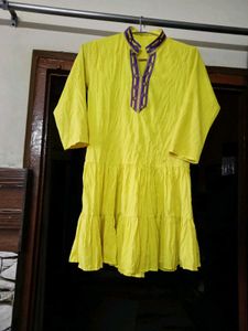 Flared Embroidered Dress