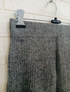Gray Knit Skirt