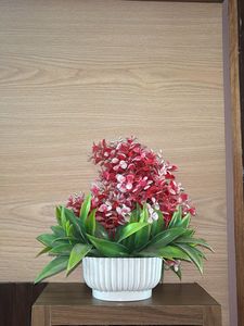 Floral Arrangement in White Pot