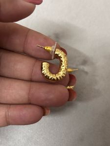 Chunky Anti Tarnish Medium Sized Hoops