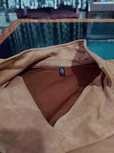 Tan Cropped Jacket