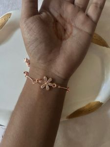Rose Gold Flower Bracelet
