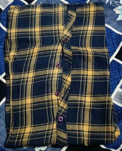 Blue &amp; Yellow Plaid Flannel