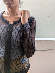 Black Net Jacket
