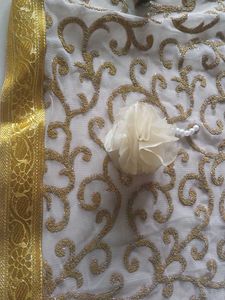 3D embroidered Bridal Chaddar for Entry
