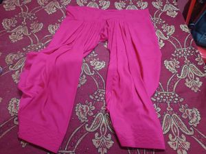 Embroidered Kurta with Pink Bottom
