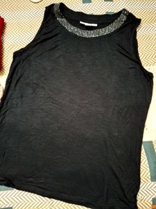 Sleeveless Black Top