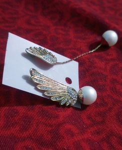 Pearl Wings Earring