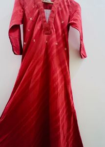 Fabindia Pure Cotton Calf-length A-Line Kurta