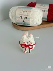 Crochet Cat Figurine