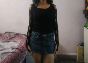 Y2k Denim Mini Skirt