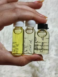 castor & olive oil shots ,3 Bottles
