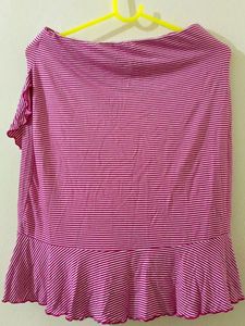 Pink Stripped Skirt