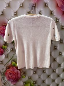 Floral Embroidered Tee