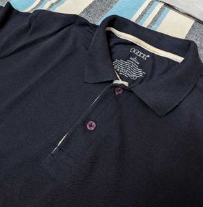 Navy Blue Collar Tshirt