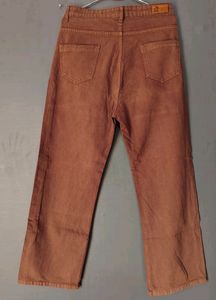 Brown Straight Leg Jeans