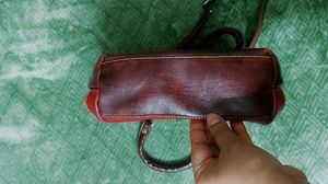 Vintage Leder Land Striped Leather Bag