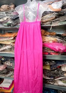 Pink Lace Trim Nightgown