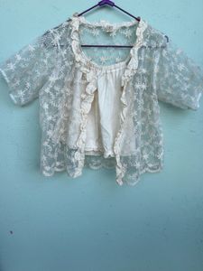 cardigan and top set
