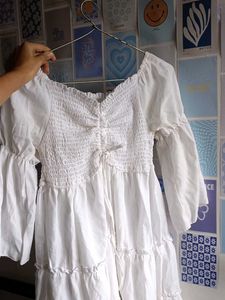 White Tiered Dress