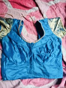 Teal Embellished Blouse