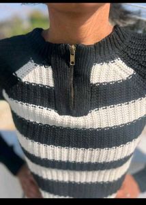 Striped Knit Sweater