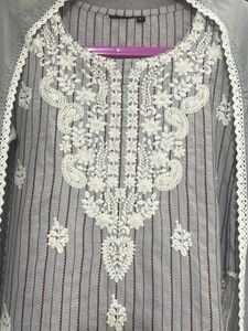 Classy Pure Cotton Grey Kurta Sets