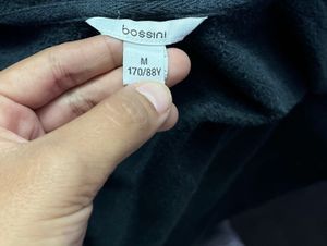 charcoal hooded sweatshirt with glitter heart