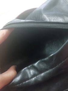 Black Leather Backpack