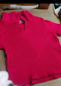 Collared Crop Top For Women