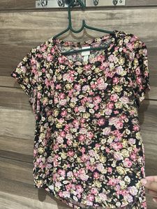 floral print top